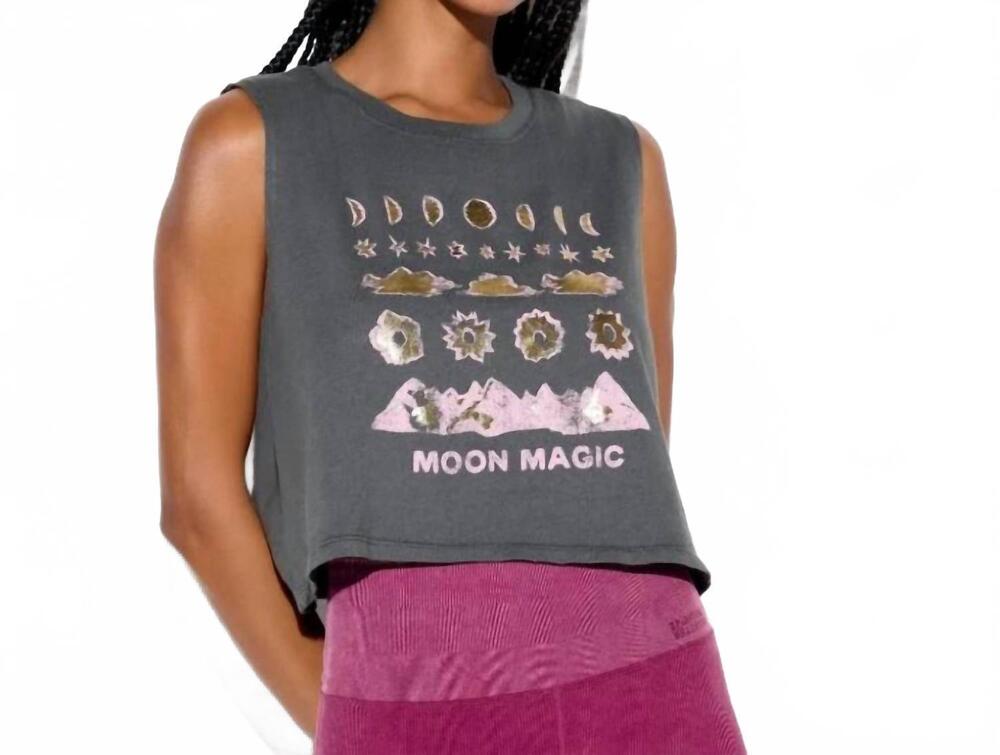 NEW SPIRITUAL GANGSTER spellbound spirit crop tank in ash